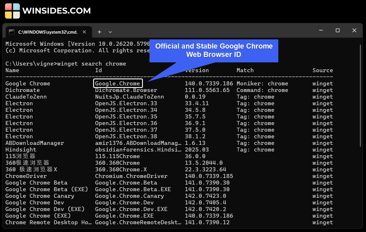 Get the Application ID